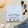 Wild Heart Skull T-Shirt – Western Cactus 'Free Spirit' Graphic Tee