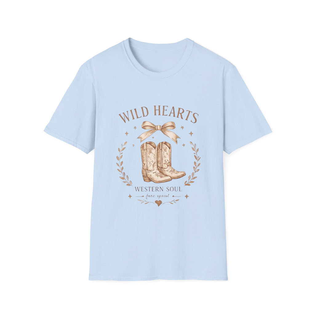 Wild Hearts Cowboy Boots Graphic T-Shirt