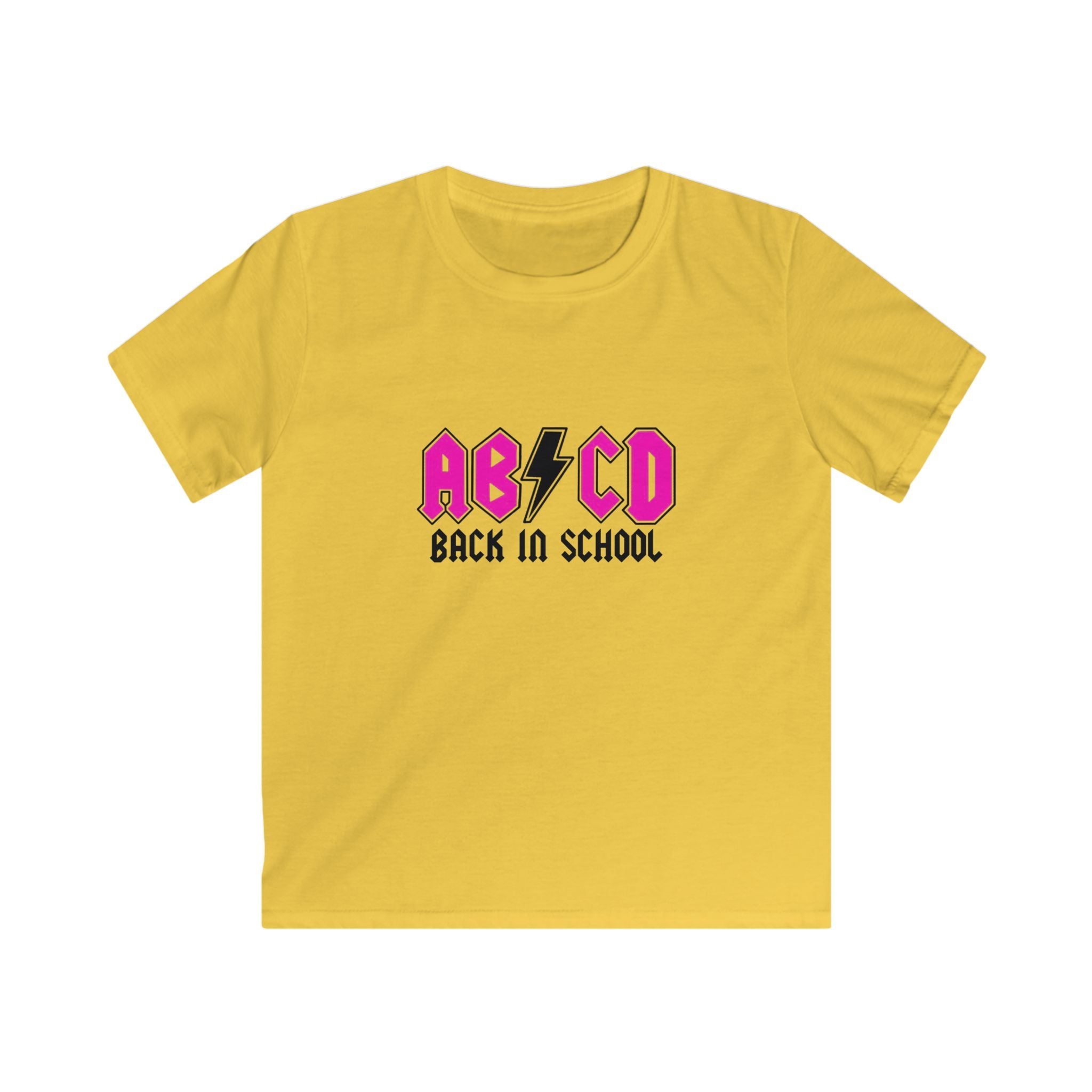 Kids 'AB/CD Back to School' Graphic Tee — Rocker School Shirt for Girls & Boys