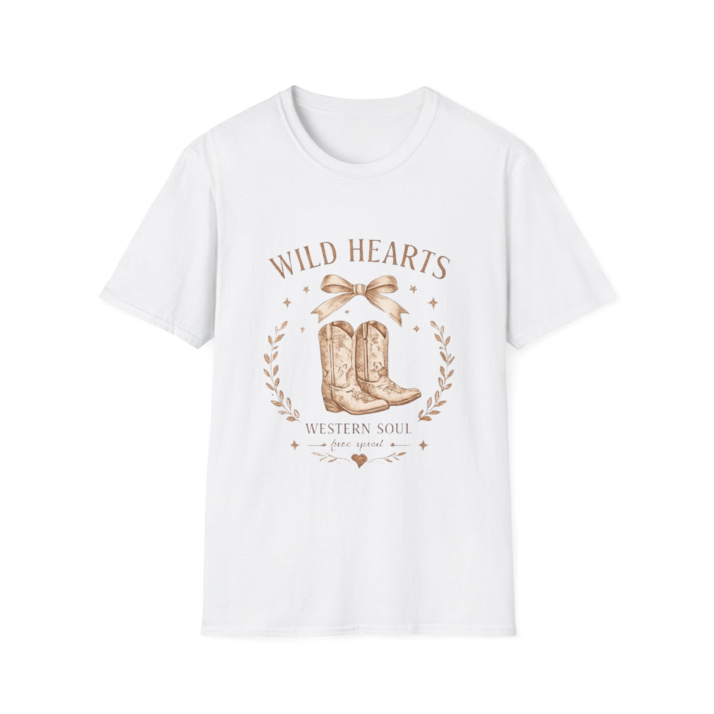 Wild Hearts Cowboy Boots Graphic T-Shirt