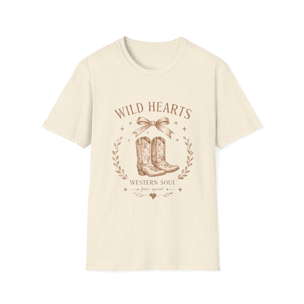 Wild Hearts Cowboy Boots Graphic T-Shirt